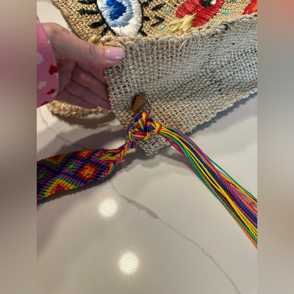 MEXICAN Handmade Straw Colorful Bag - Picture 6 of 7